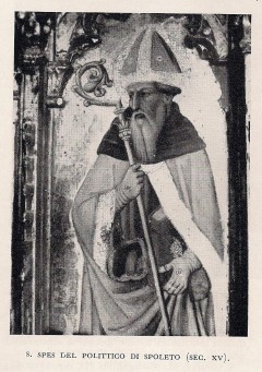 I SANTI DELLA NOSTRA VALLE - SANTO SPES (metà Sec. V) - VALLE FRAZIONE DI PRECI